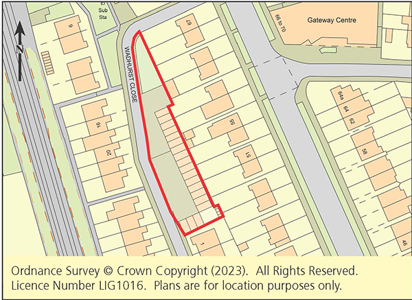 Lot: 24 - NINETEEN LOCK-UP GARAGES PLUS ADJOINING LAND -